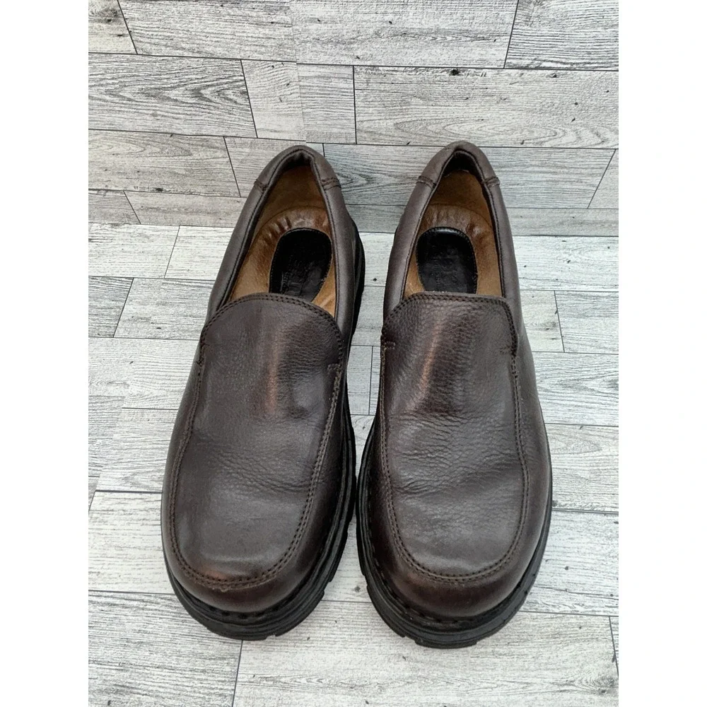 Born Shoes Mens Size 9.5 Leather Slip On Loafers‎ Comfort Handcrafted
